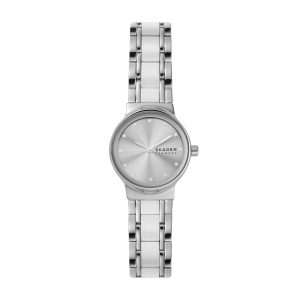 Skagen Women's Freja Lille Quartz Silver Dial Ceramic 26mm Watch SKW3010
