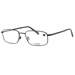 Flexon Men's Orwell 600 Rectangular 52mm Eyeglasses Frames Black