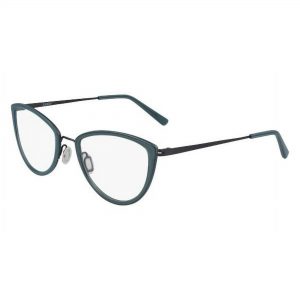 Flexon Women's W3020 Cat-Eye 52mm Eyeglasses Frames Blue