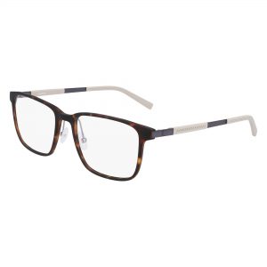 Flexon Men's EP8004 Square 55mm Eyeglasses Frames Matte Dark Tortoise