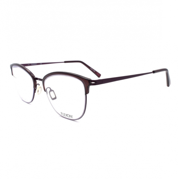 Flexon Women's W3023 Cat-Eye 52mm Eyeglasses Frames Plum
