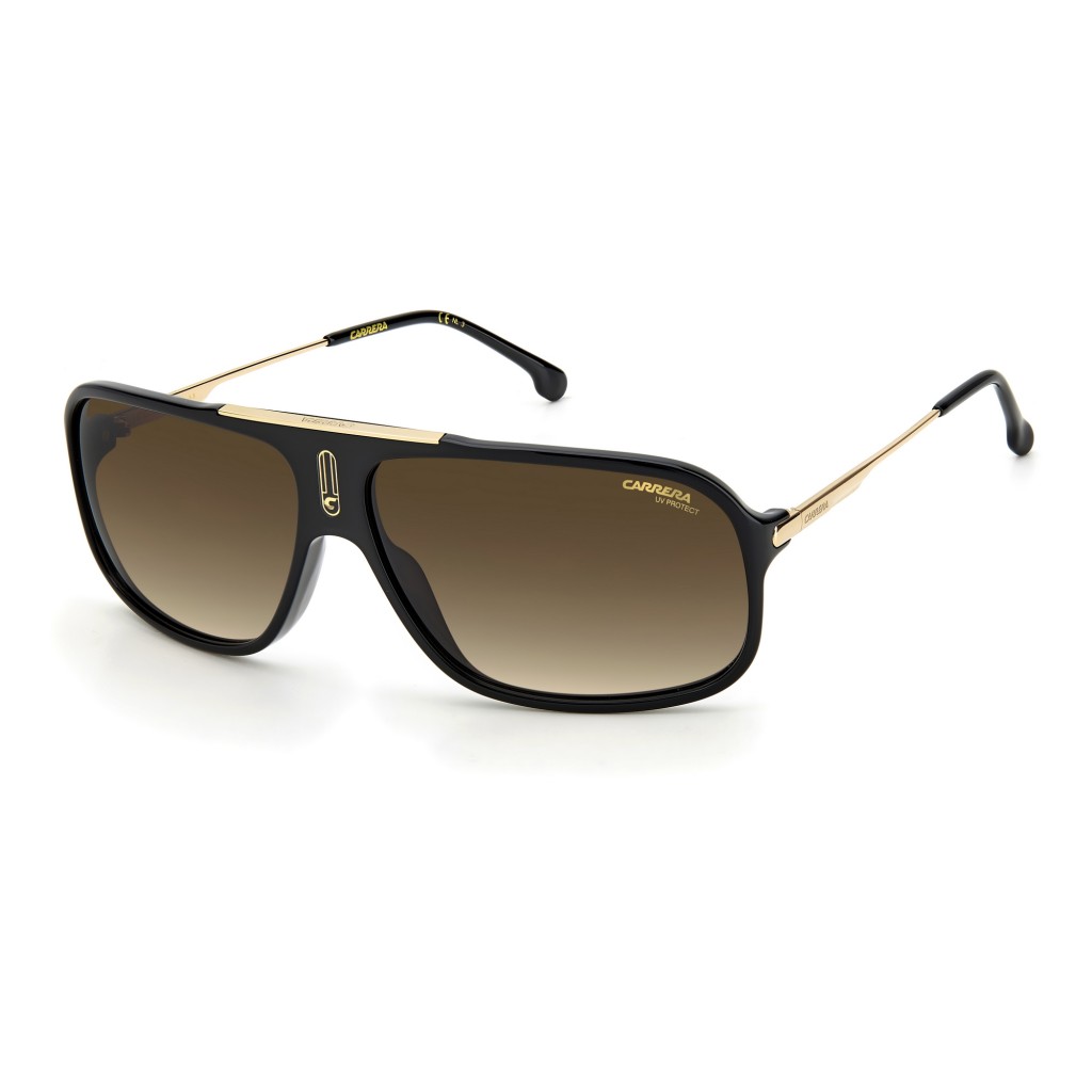 Carrera Unisex Navigator 64mm Gradient Sunglasses Black/Gold