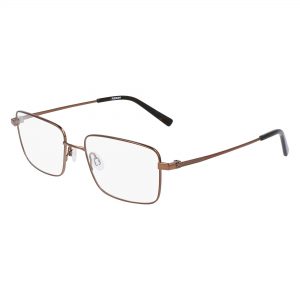 Flexon Men's H6058 Rectangular 54mm Eyeglasses Frames Dark Brown