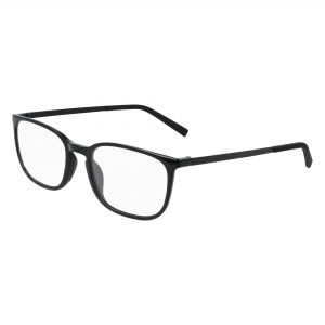 Flexon Men's EP8012 Rectangular 55mm Eyeglasses Frames Shiny Black