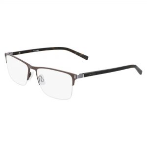 Nautica Men's Rectangular 53mm Eyeglasses Frames Matte Brown