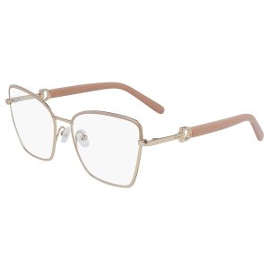 Salvatore Ferragamo Women's Cat-Eye 54mm Eyeglasses Frames Nude Rose Gold