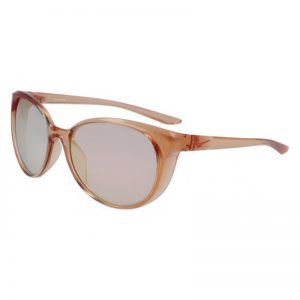 Nike Women's Essence Mirrored Cat-Eye 56mm Sport Sunglasses Light Rose Gold