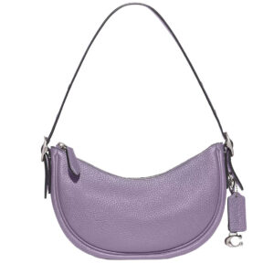 Coach Luna Soft Pebble Leather Shoulder Bag Light Violet