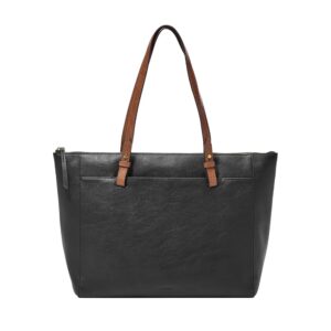 Fossil Women's Rachel Leather Tote Bag Medium Black Handbag