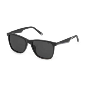 Fila Men's Square 56mm Polarized Sunglasses Black