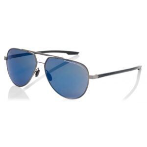Porsche Design Men's Aviator 62mm Mirrored Sunglasses Gray Blue