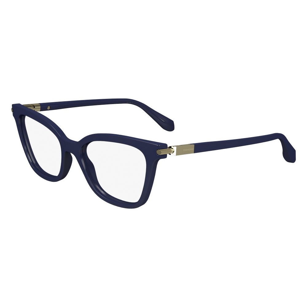 Ferragamo Women's Cat-Eye 51mm Eyeglasses Frames Blue Navy